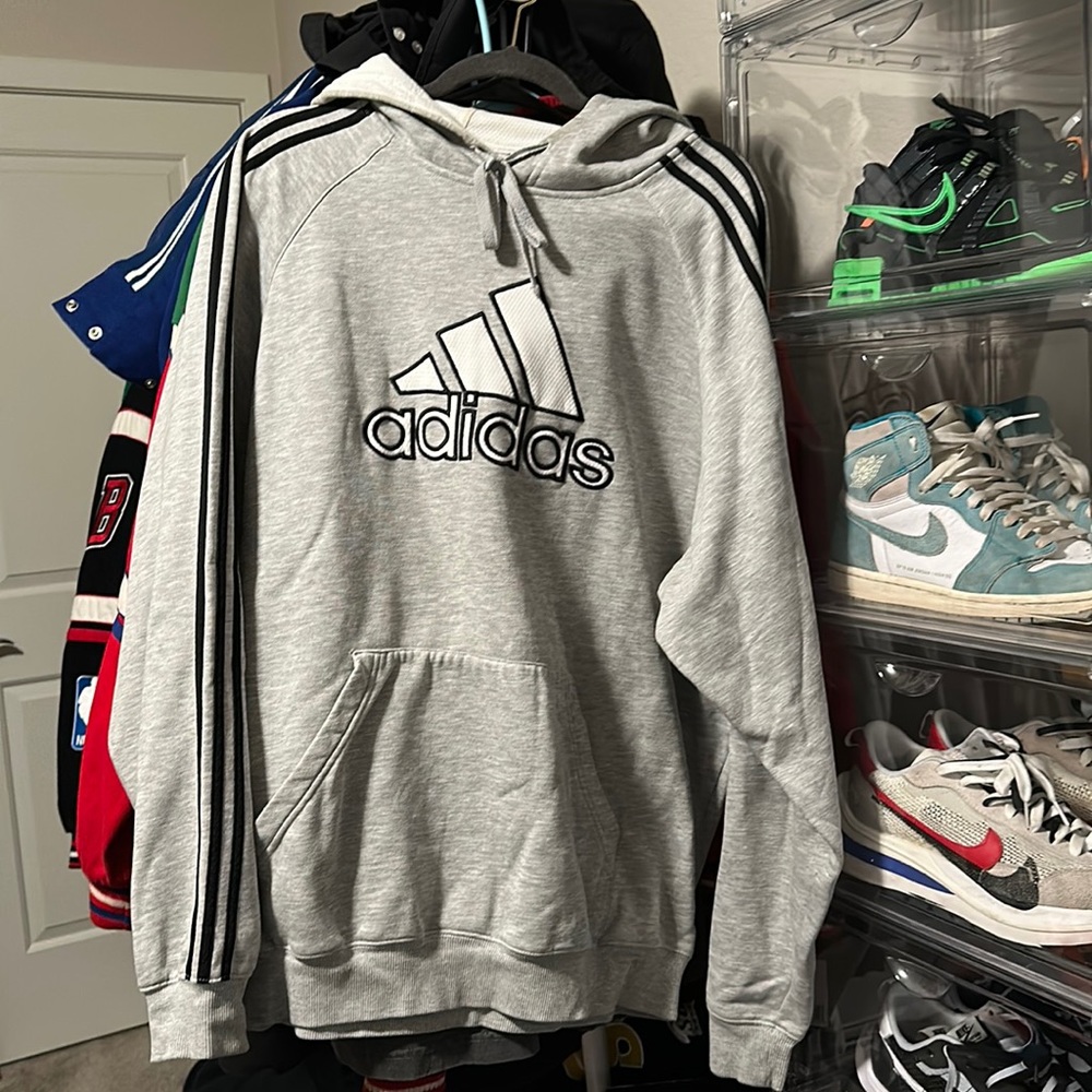 Vintage Adidas Hoodie Size:2XL fit as Large